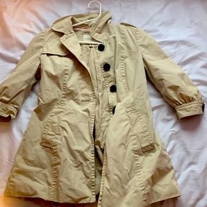 Tan Trench Coat Short Sleeved